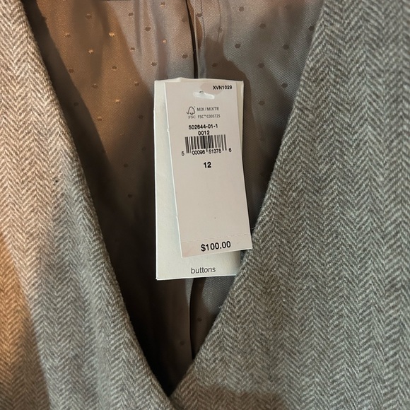 Banana Republic Herringbone Gray Vest - Picture 2 of 3